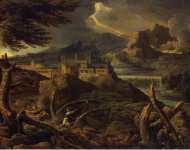 Dughet Gaspard Gaspard Poussin Landscape with Lightning  - Hermitage